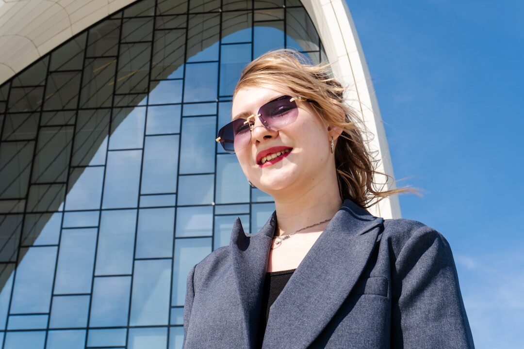 Turkish woman cybersecurity expert smiling in a blazer